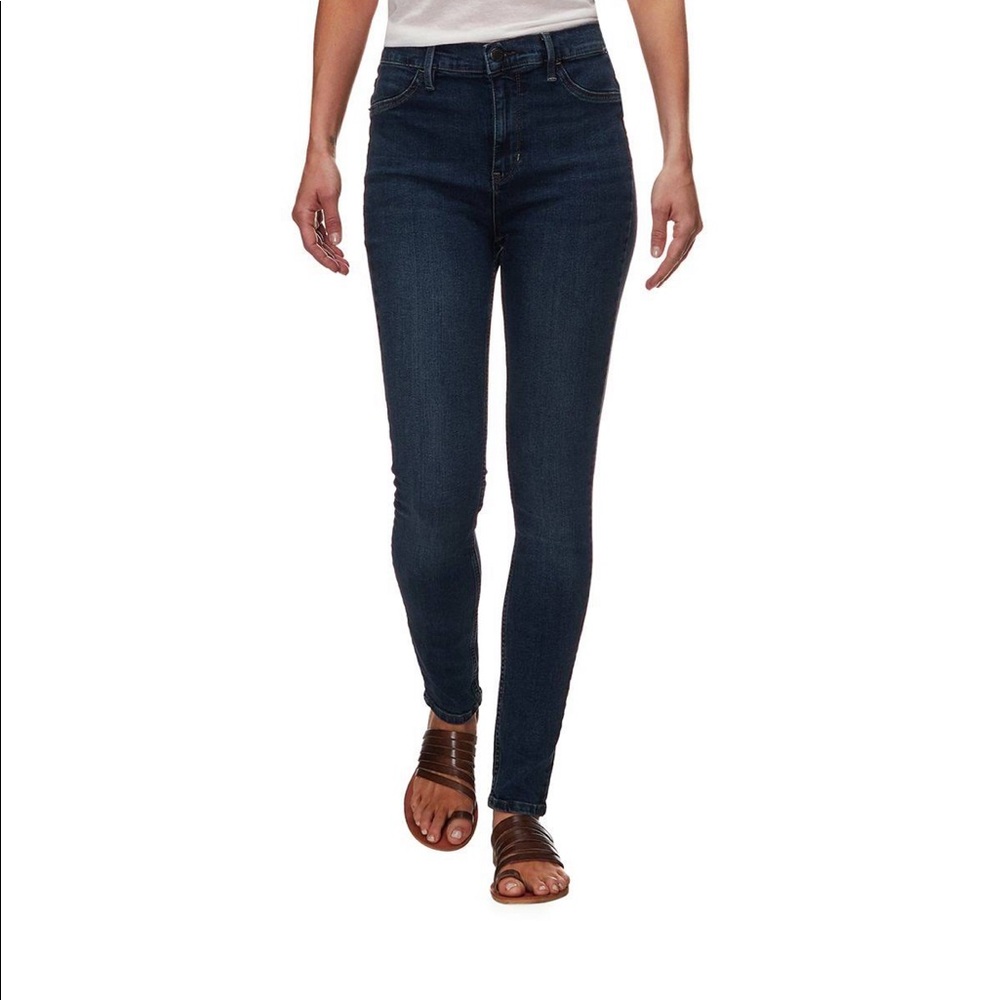 Free People Denim Dark Wash Skinny Jeans